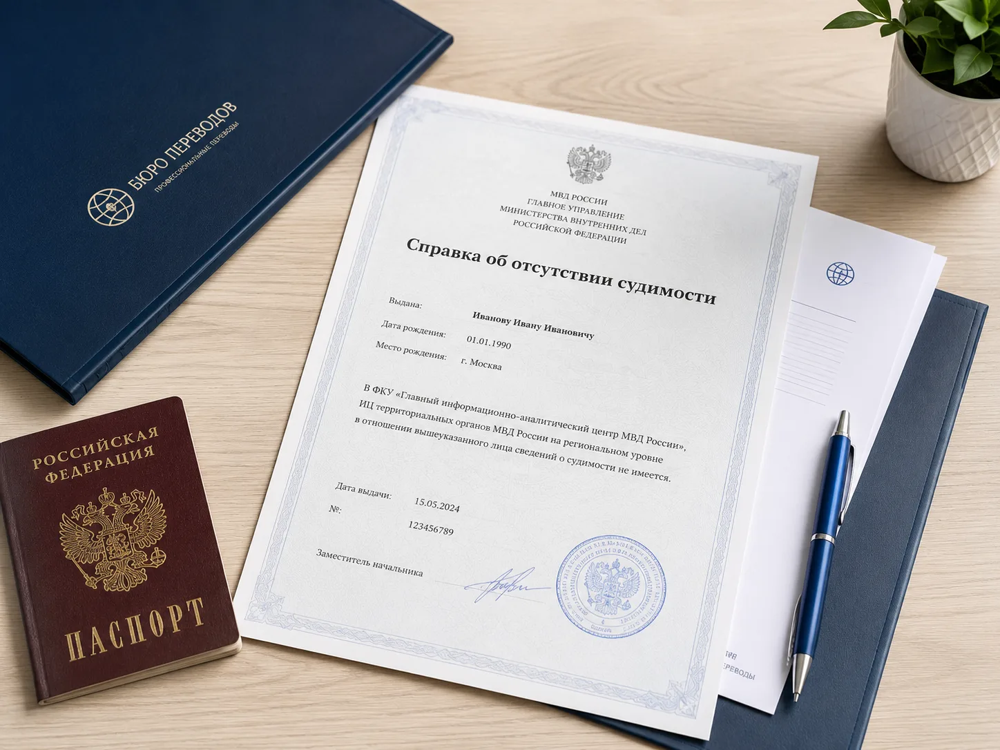 Справка об отсутствии судимости